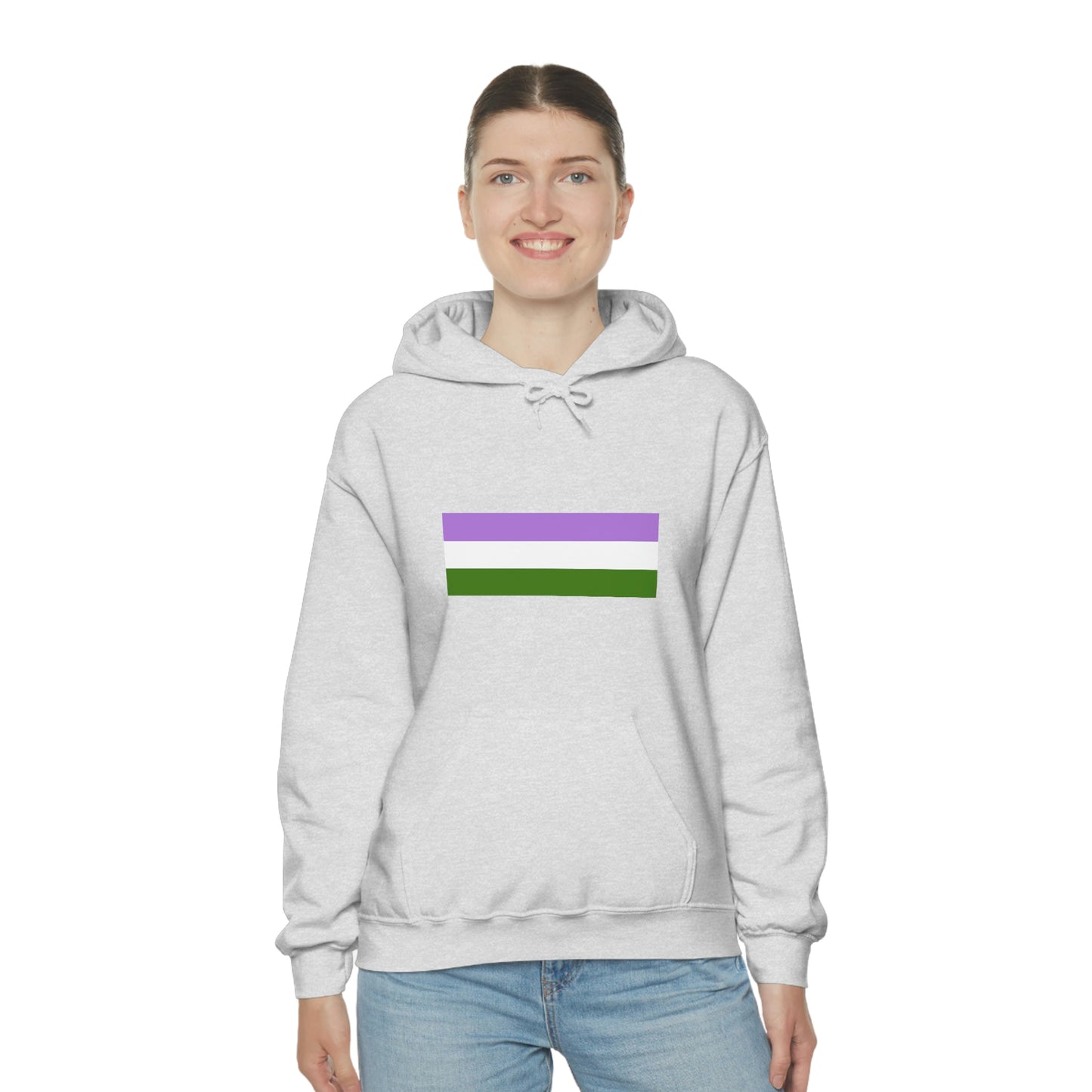 Genderqueer Flag Hooded Sweatshirt