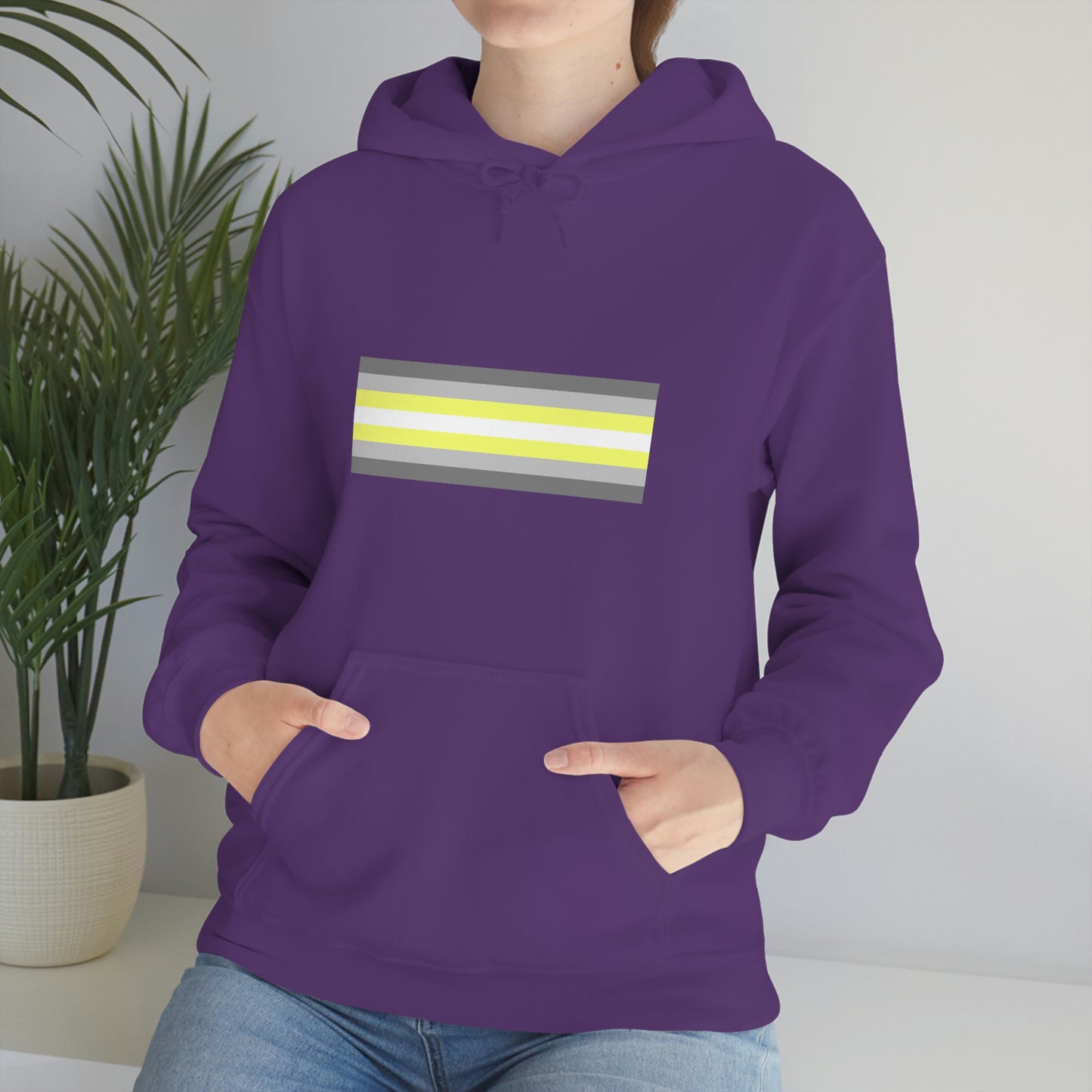 Demigender Flag Hooded Sweatshirt