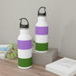Genderqueer Pride Flag Stainless Steel Water Bottle