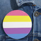 Bi-Gender Pride Flag Round Pins