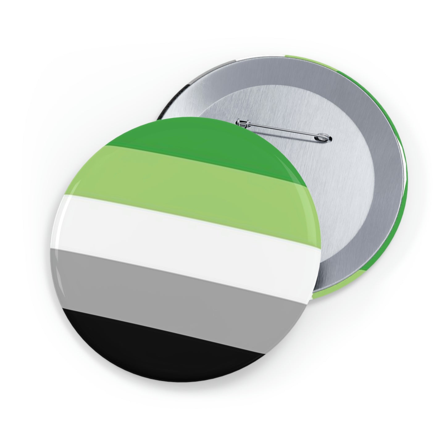 Aromantic Pride Flag Round Pins