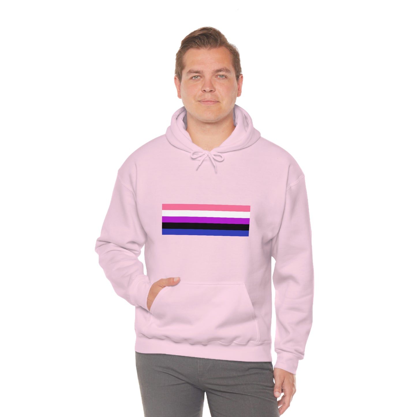 Genderfluid Flag Hooded Sweatshirt