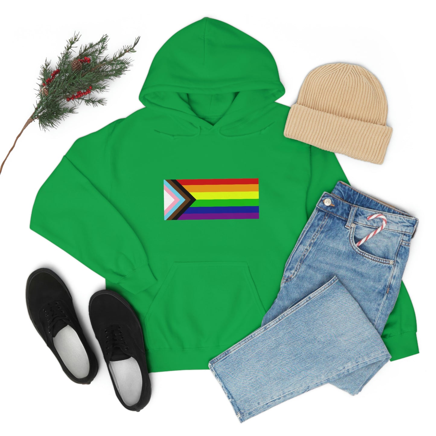 Progress Pride Flag Hooded Sweatshirt