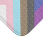 Progress Pride Flag Bath Mat, pencil crayon colours