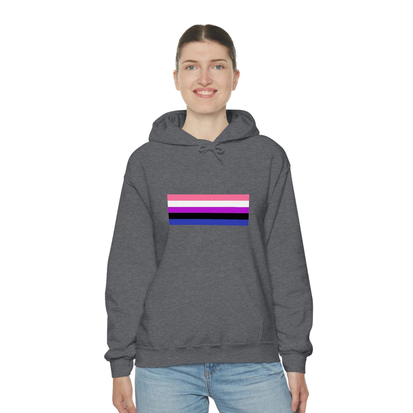 Genderfluid Flag Hooded Sweatshirt