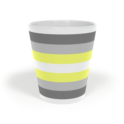 Demigender Pride Flag Latte Mug, 12oz