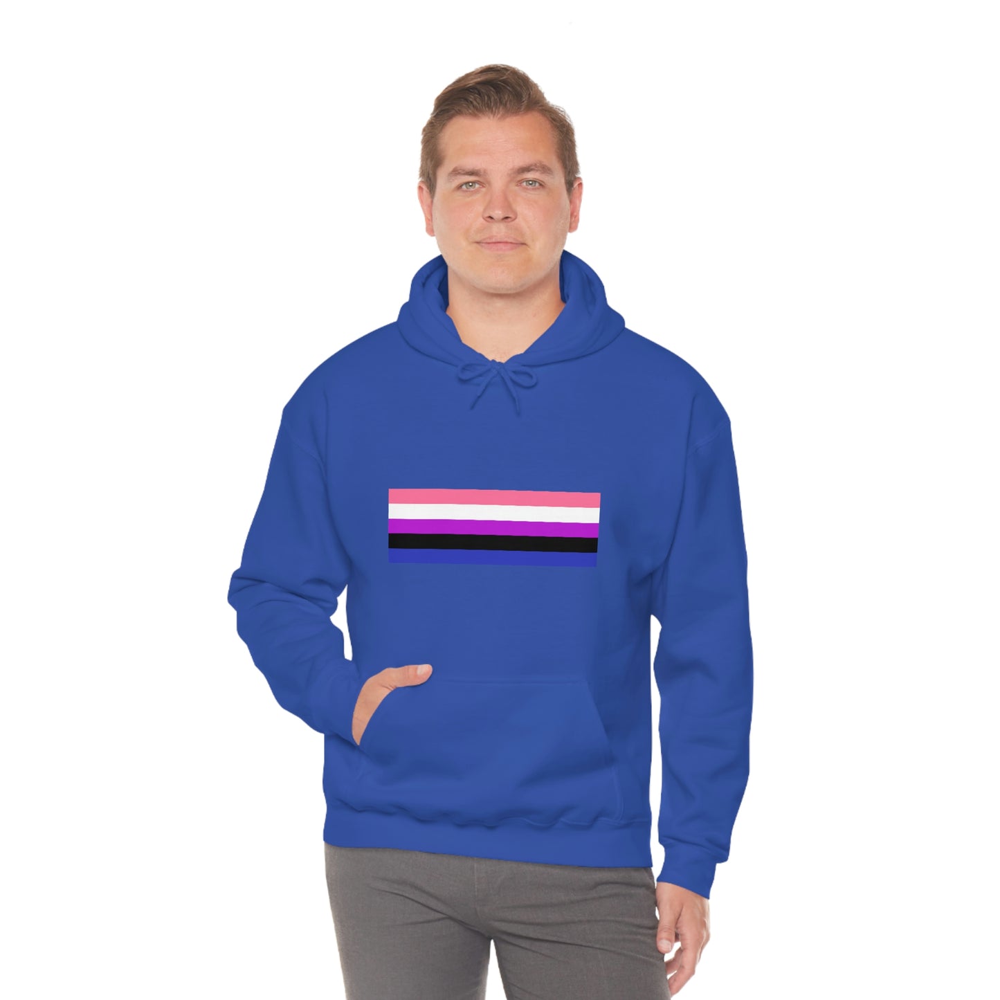 Genderfluid Flag Hooded Sweatshirt