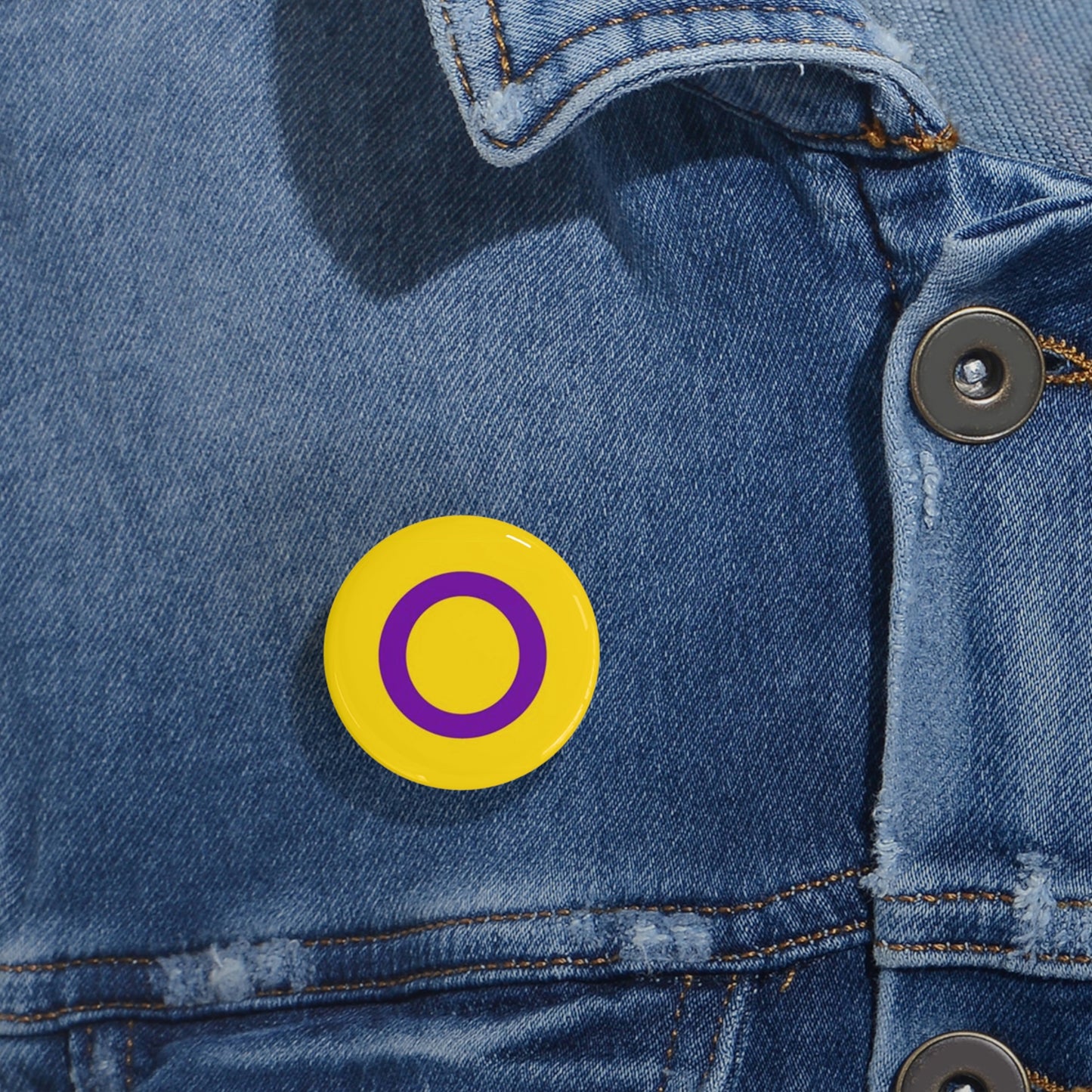 Intersex Pride Flag Round Pins