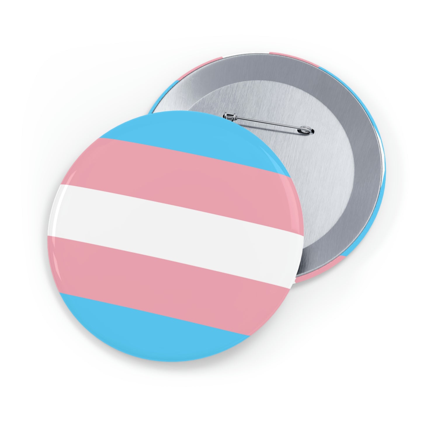 Transgender Pride Flag Round Pins