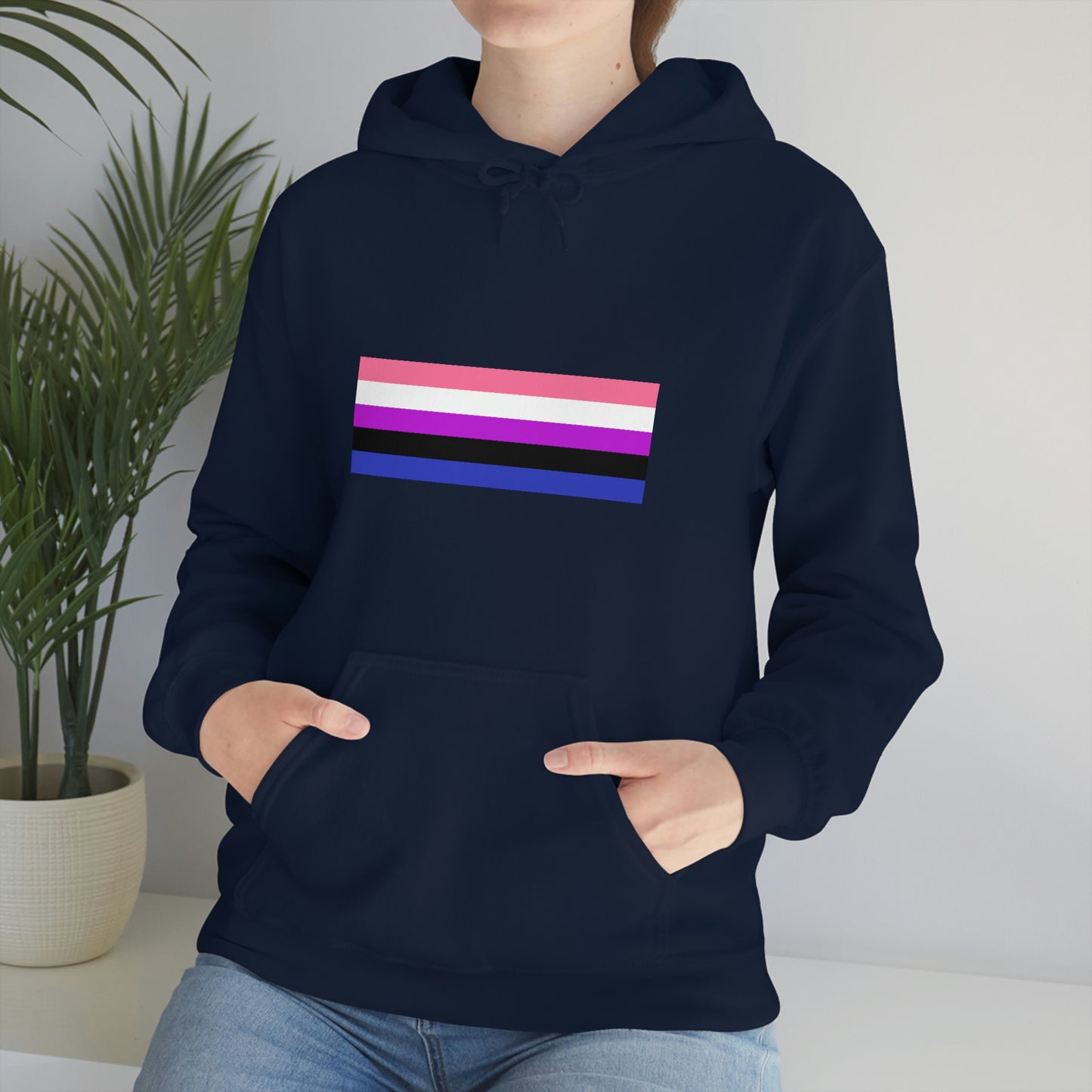 Genderfluid Flag Hooded Sweatshirt