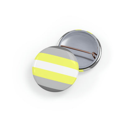 Demigender Pride Flag Round Pins