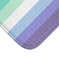 Men Loving Men Flag Bath Mat, pencil crayon colours