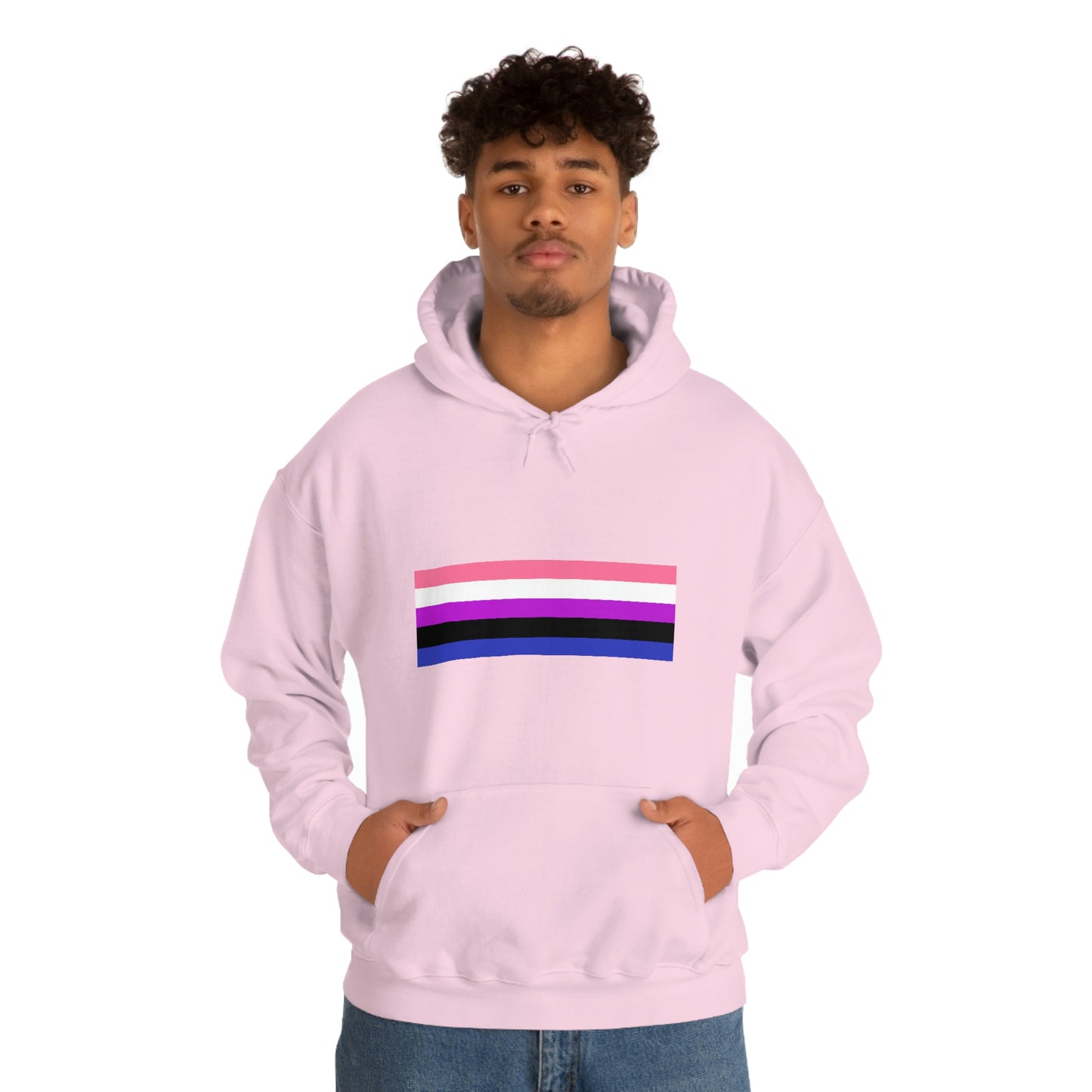 Genderfluid Flag Hooded Sweatshirt