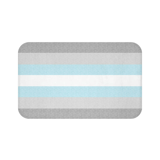 Demiboy Flag Bath Mat, pencil crayon colours