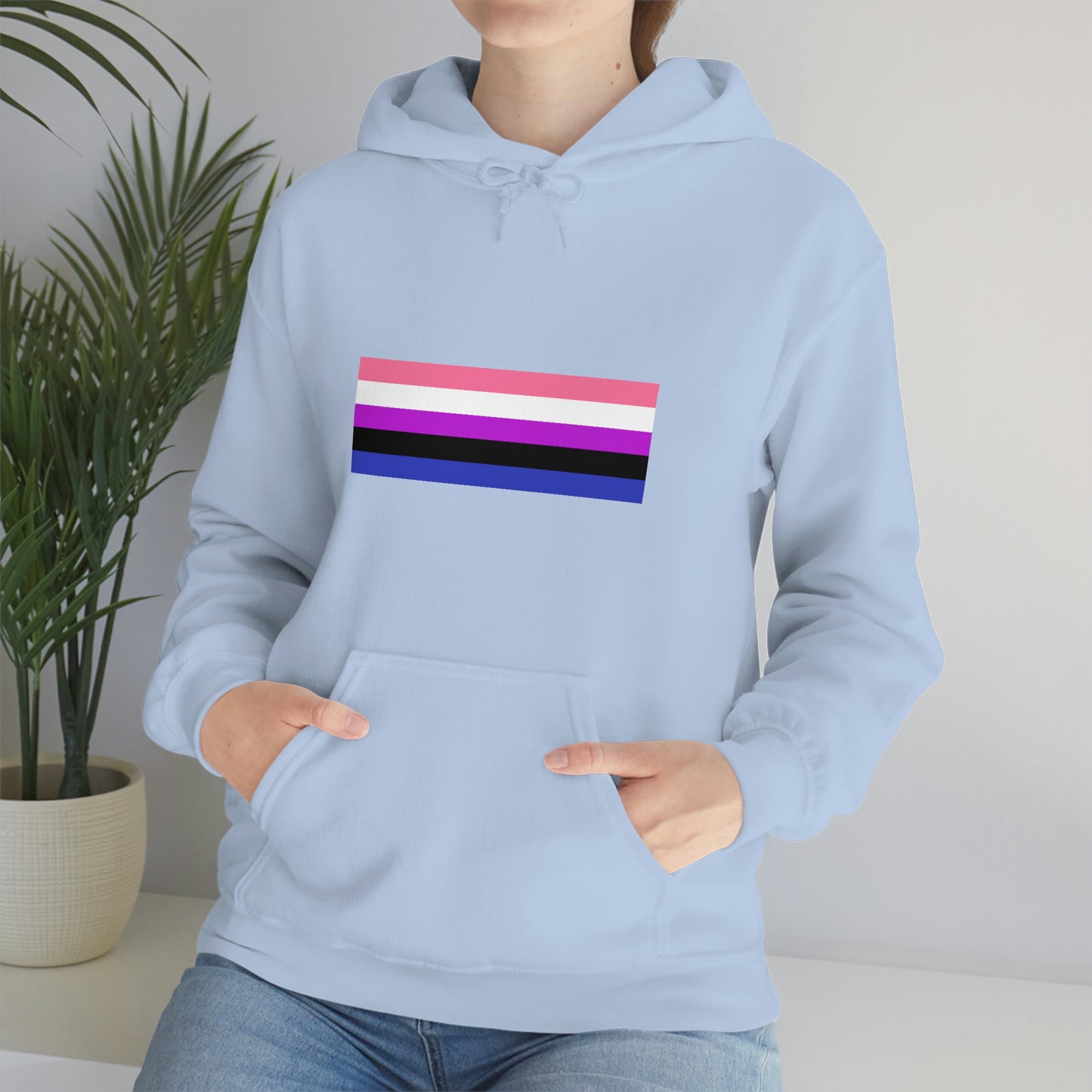 Genderfluid Flag Hooded Sweatshirt