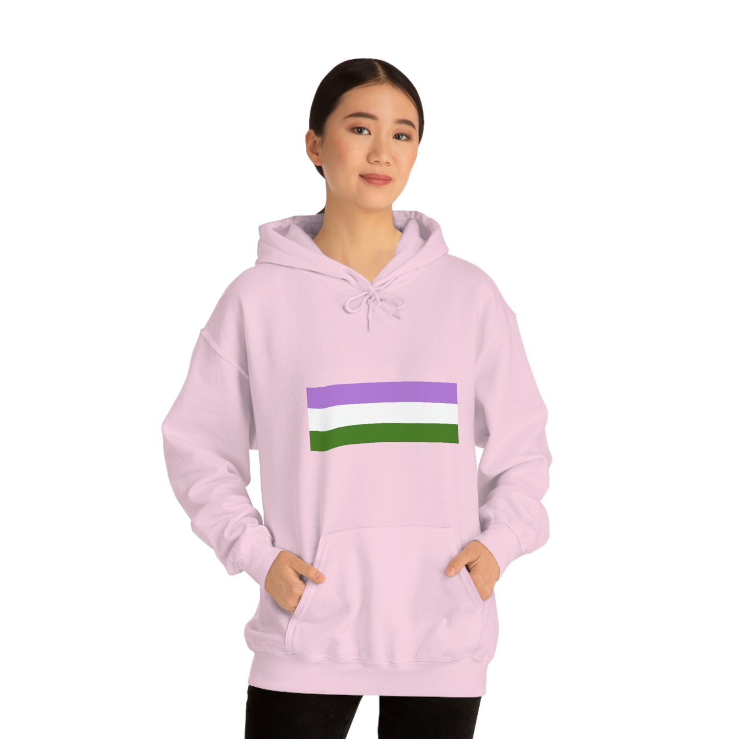 Genderqueer Flag Hooded Sweatshirt