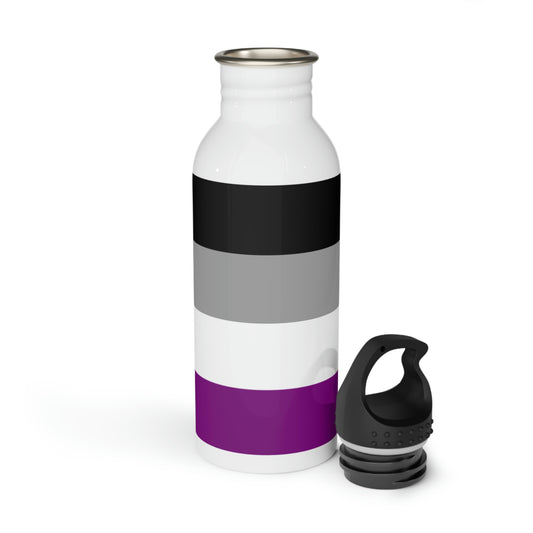 Asexual Pride Flag Stainless Steel Water Bottle