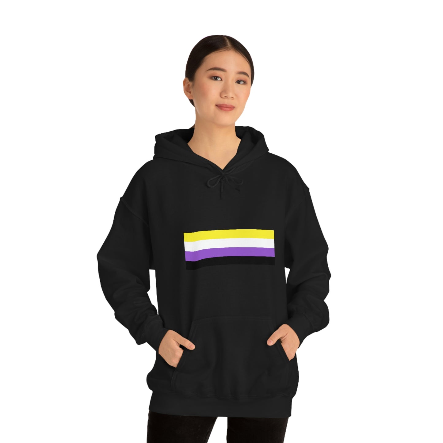 Non-Binary Flag Hooded Sweatshirt