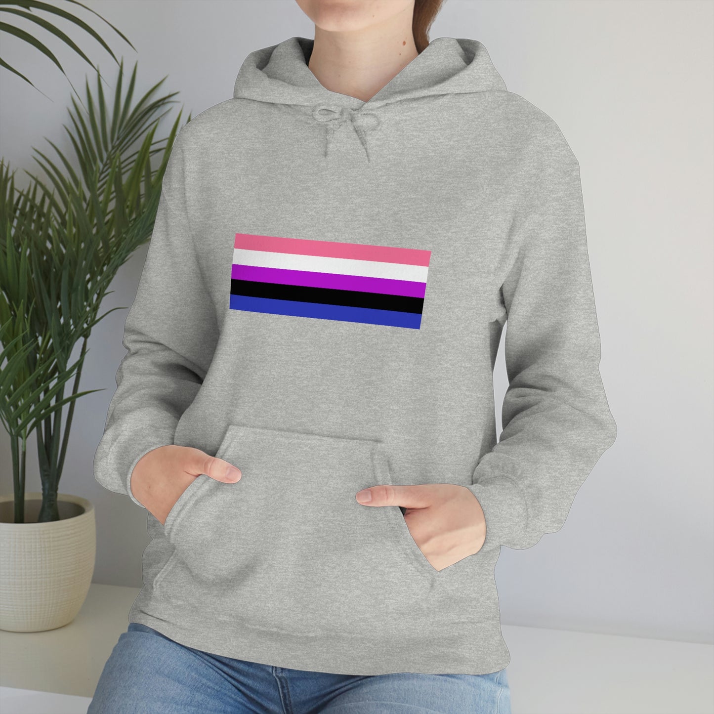 Genderfluid Flag Hooded Sweatshirt