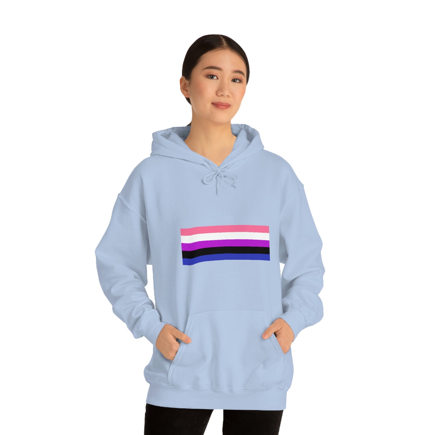 Genderfluid Flag Hooded Sweatshirt