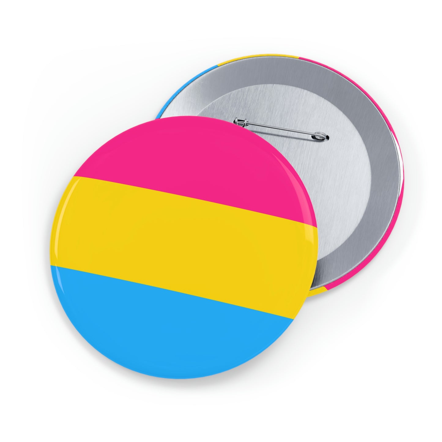 Pansexual Pride Flag Round Pins