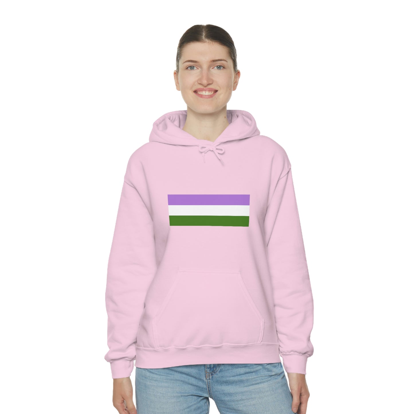 Genderqueer Flag Hooded Sweatshirt