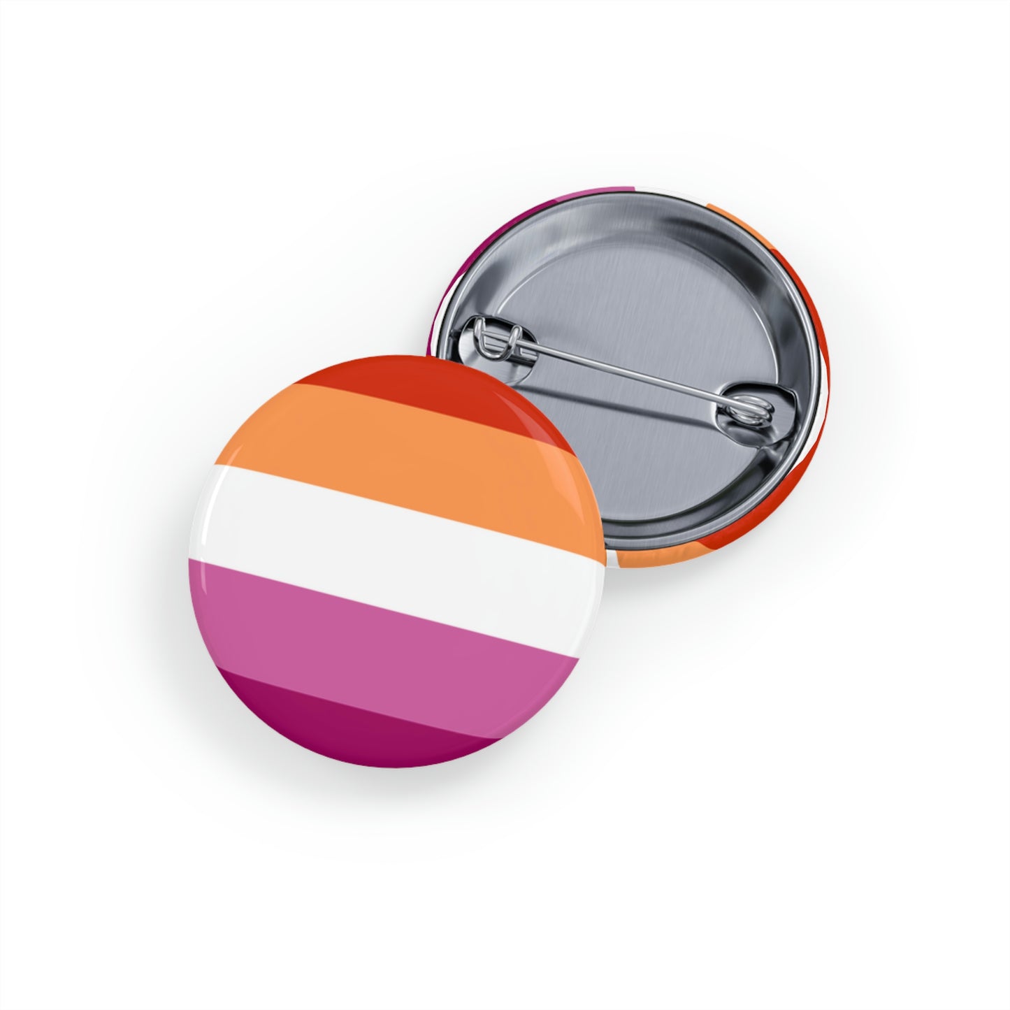 Lesbian Pride Flag Round Pins