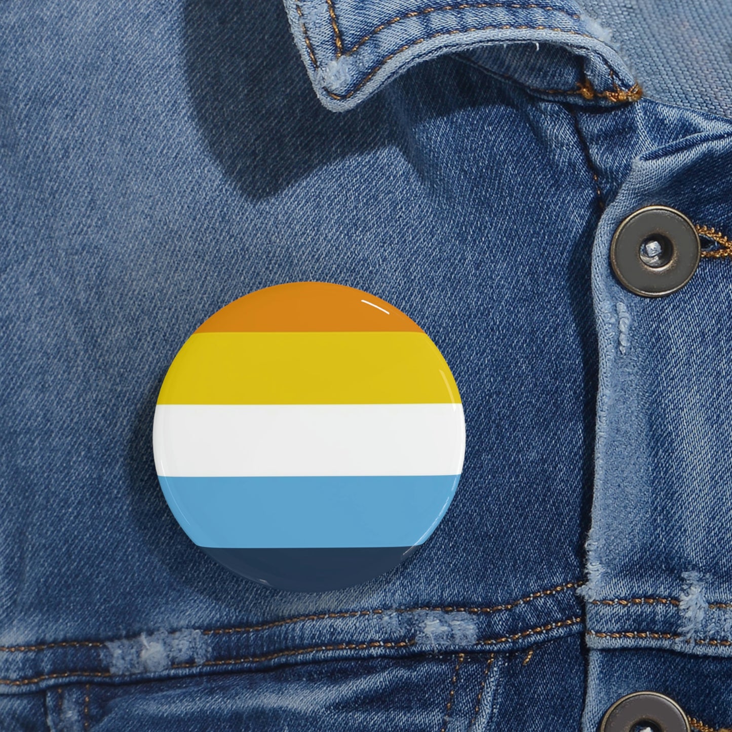 Aroace Pride Flag Round Pins