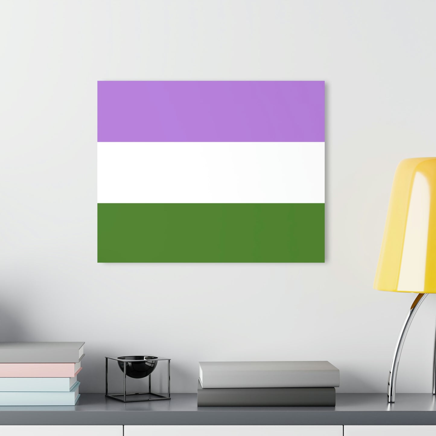 Genderqueer Acrylic Prints (with French Cleat Hanging)