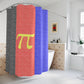 Polyamorous Flag Shower Curtain, pencil crayon colours