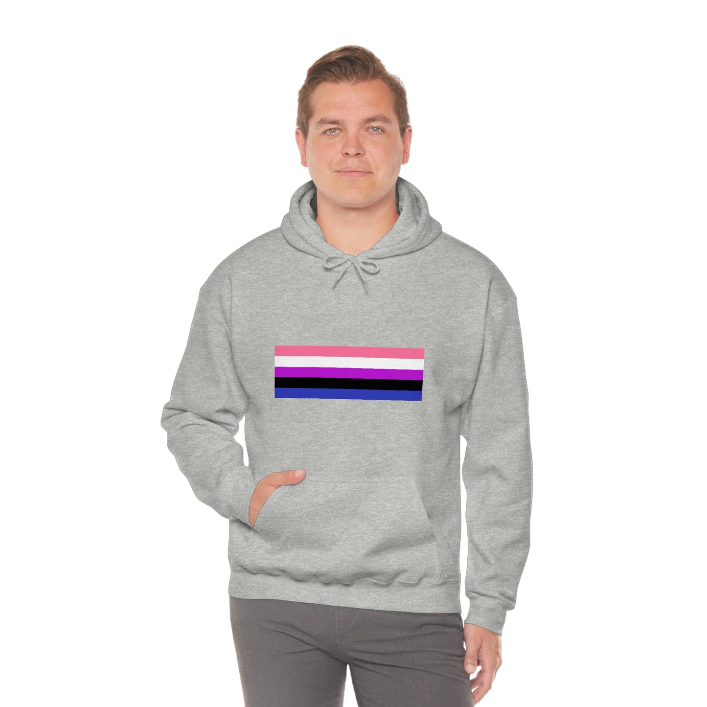 Genderfluid Flag Hooded Sweatshirt