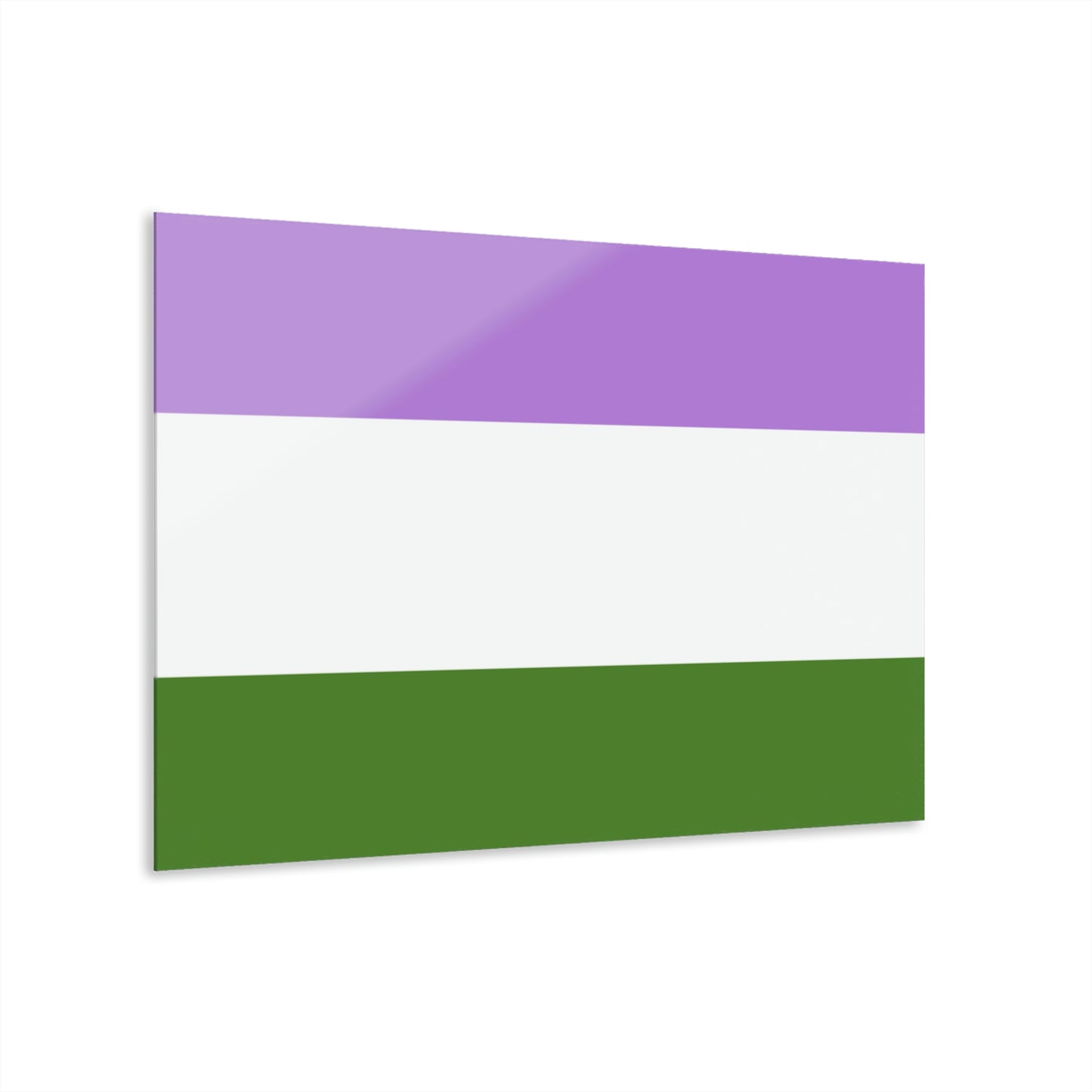 Genderqueer Acrylic Prints (with French Cleat Hanging)