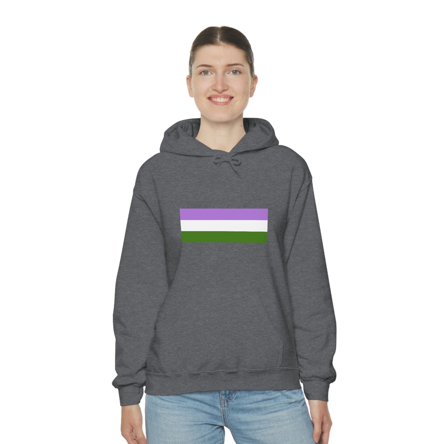 Genderqueer Flag Hooded Sweatshirt