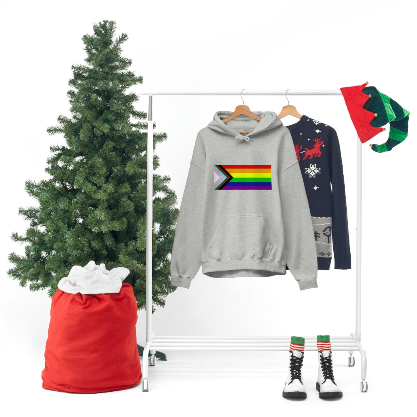 Progress Pride Flag Hooded Sweatshirt