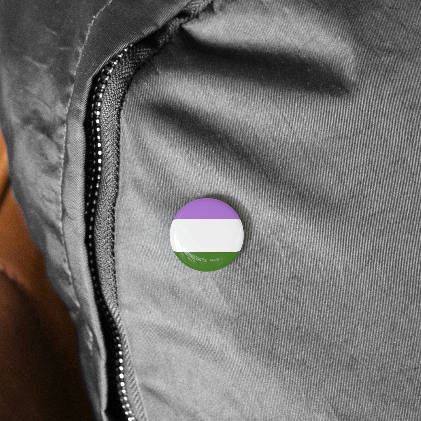 Genderqueer Pride Flag Round Pins