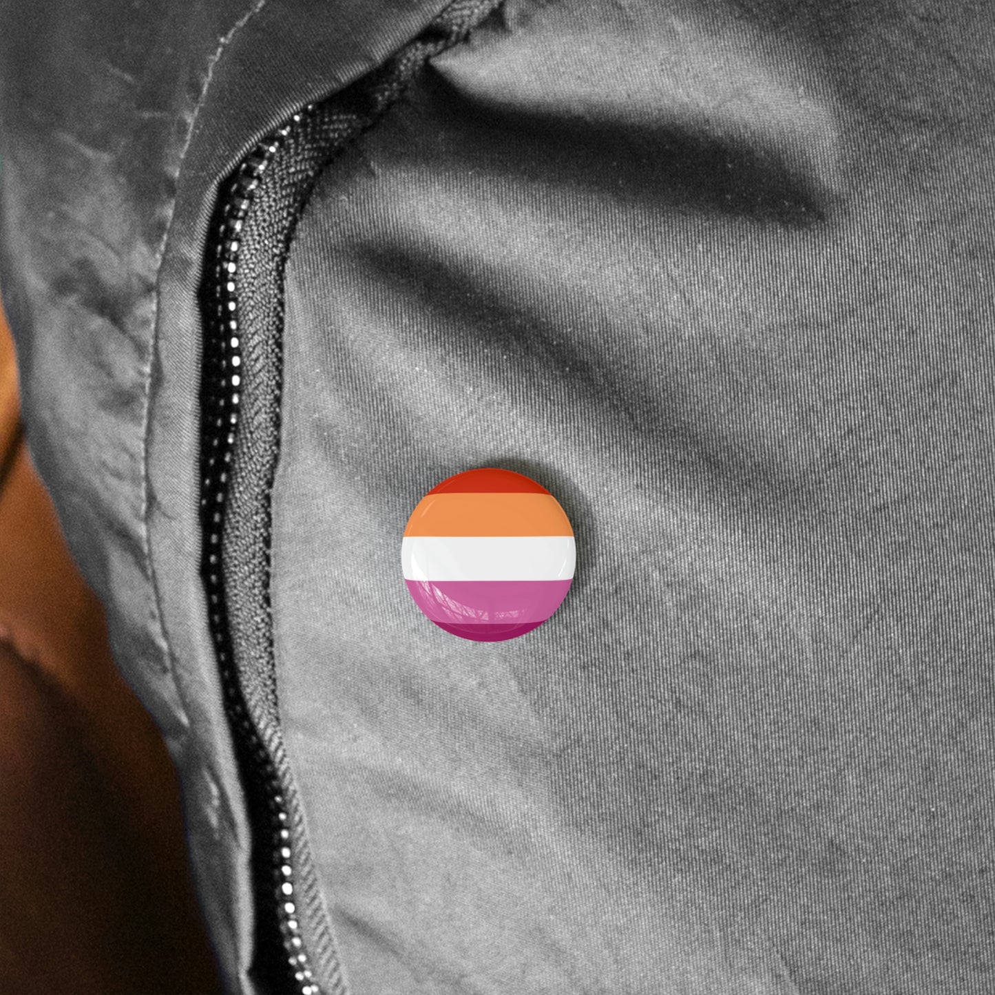 Lesbian Pride Flag Round Pins