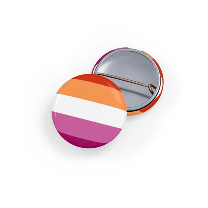 Lesbian Pride Flag Round Pins