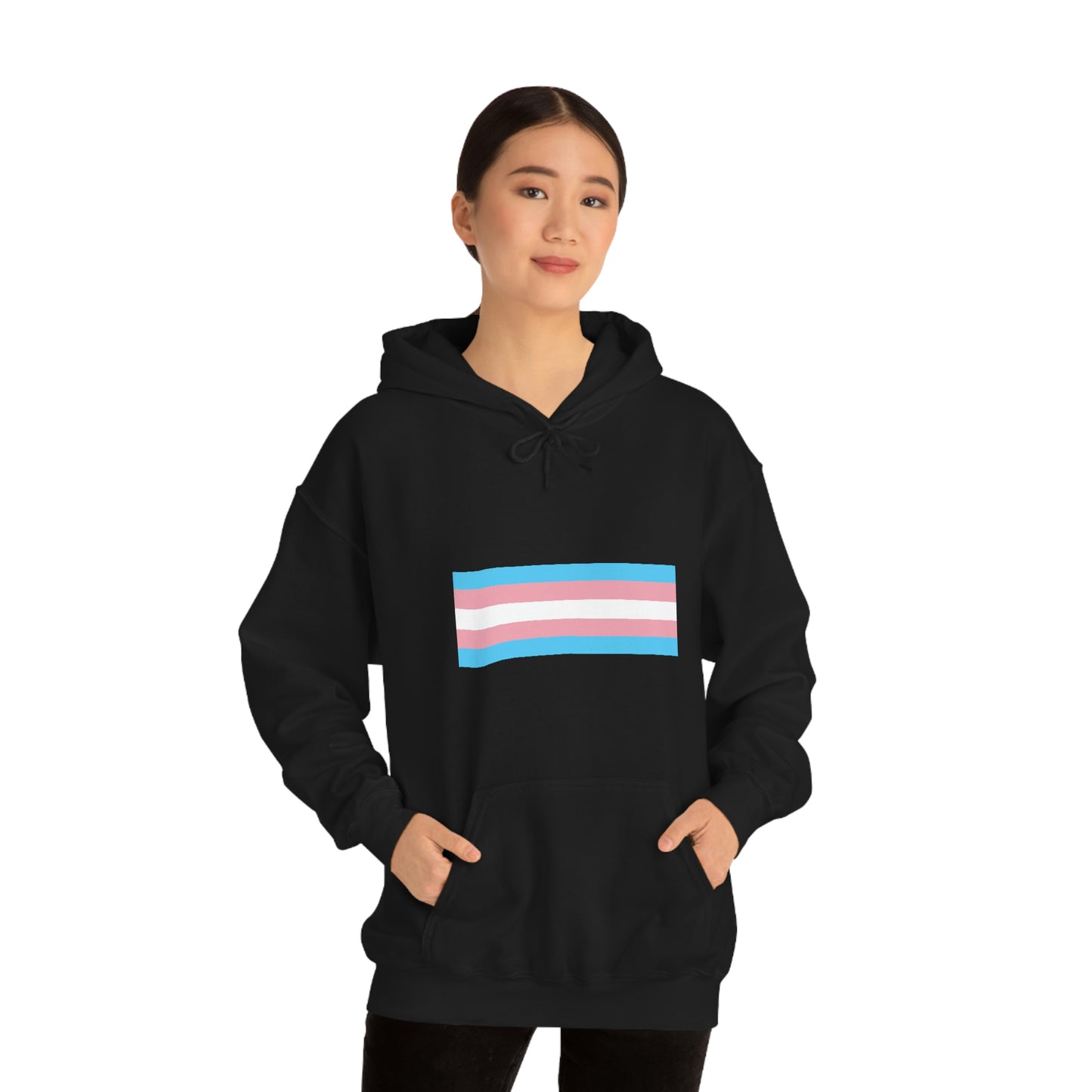 Trans Flag Hooded Sweatshirt