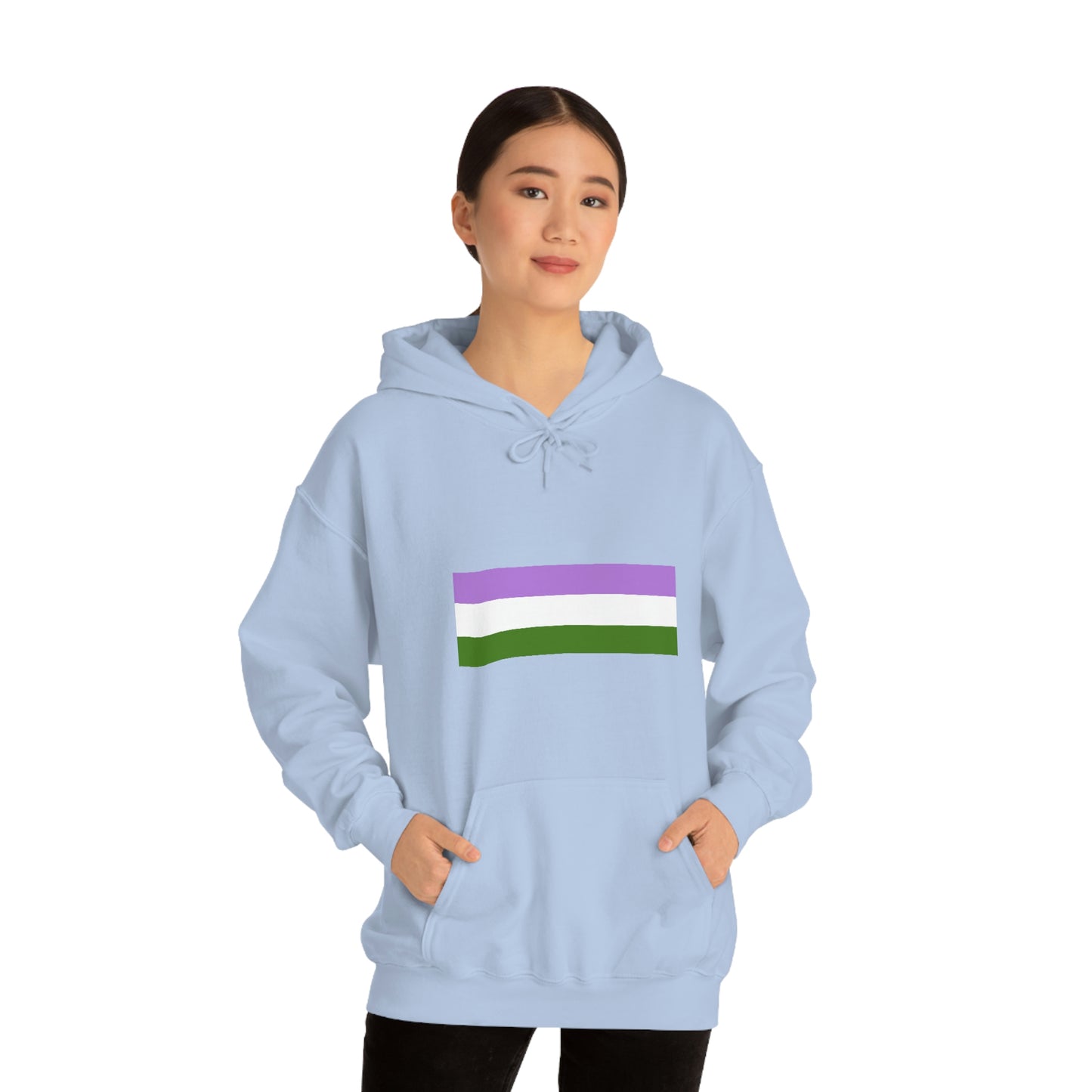 Genderqueer Flag Hooded Sweatshirt