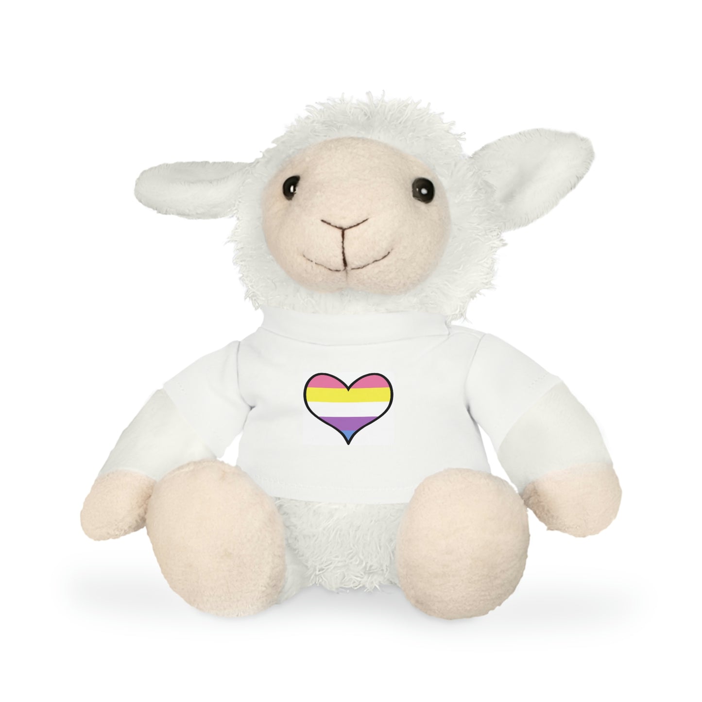 Plush Toys with Bigender Flag T-Shirt