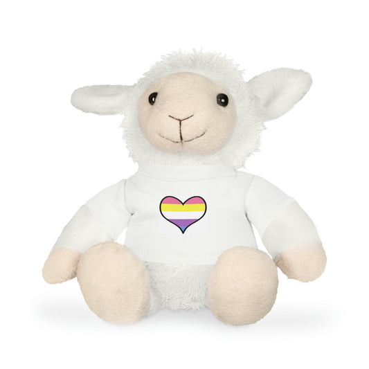 Plush Toys with Bigender Flag T-Shirt