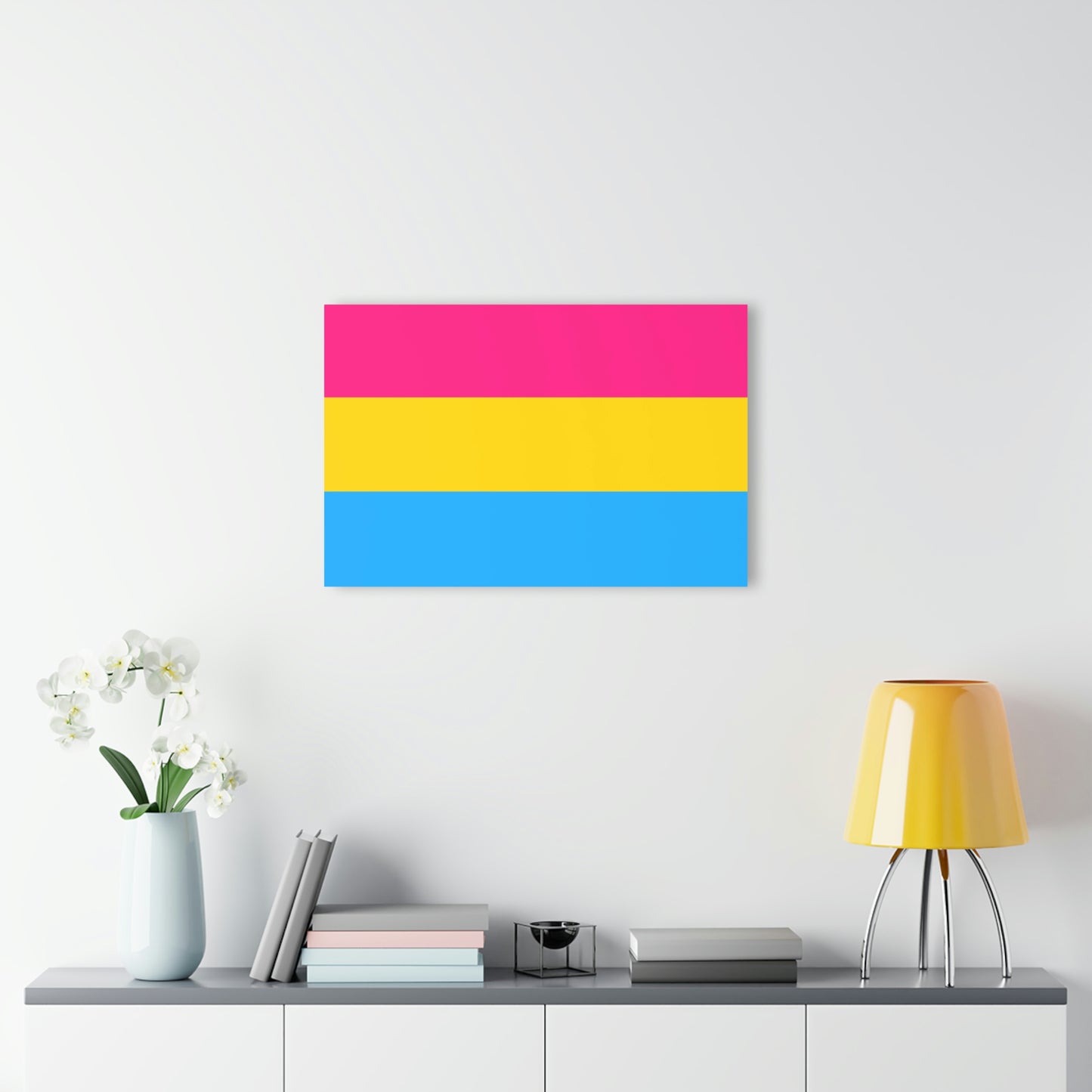 Pansexual Acrylic Prints (with French Cleat Hanging)