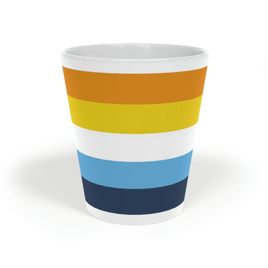 Aroace Pride Flag Latte Mug, 12oz