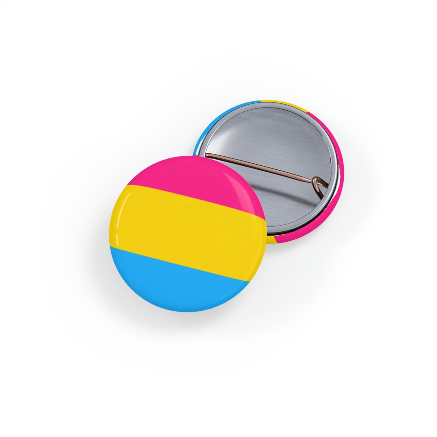 Pansexual Pride Flag Round Pins