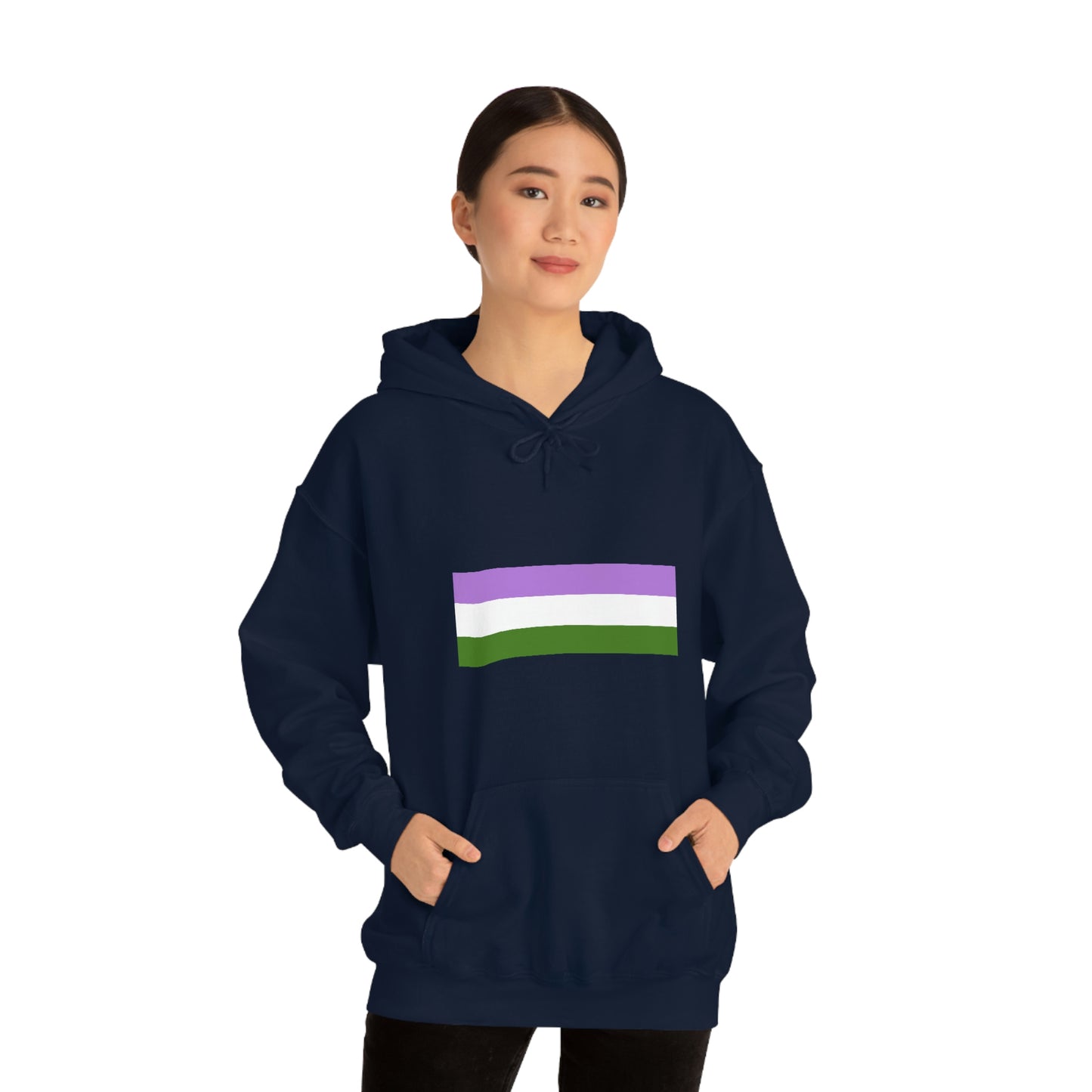 Genderqueer Flag Hooded Sweatshirt