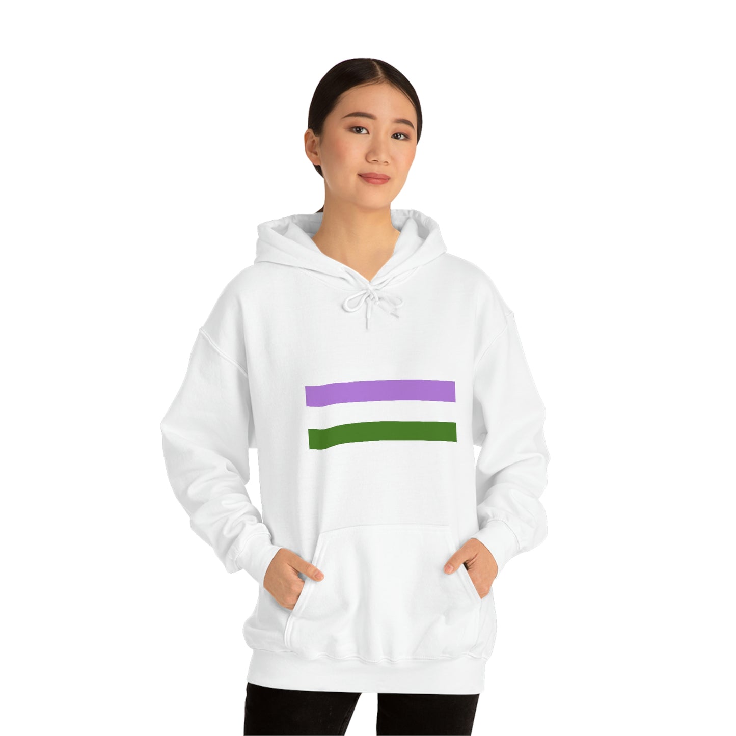 Genderqueer Flag Hooded Sweatshirt