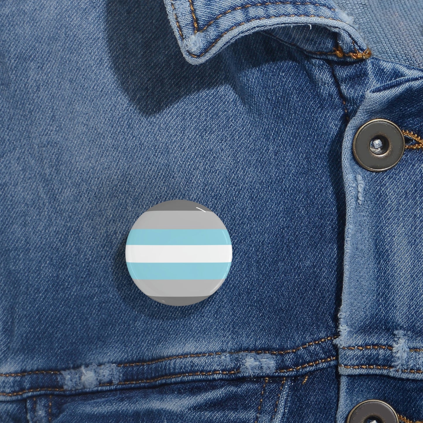 Demiboy Pride Flag Round Pins