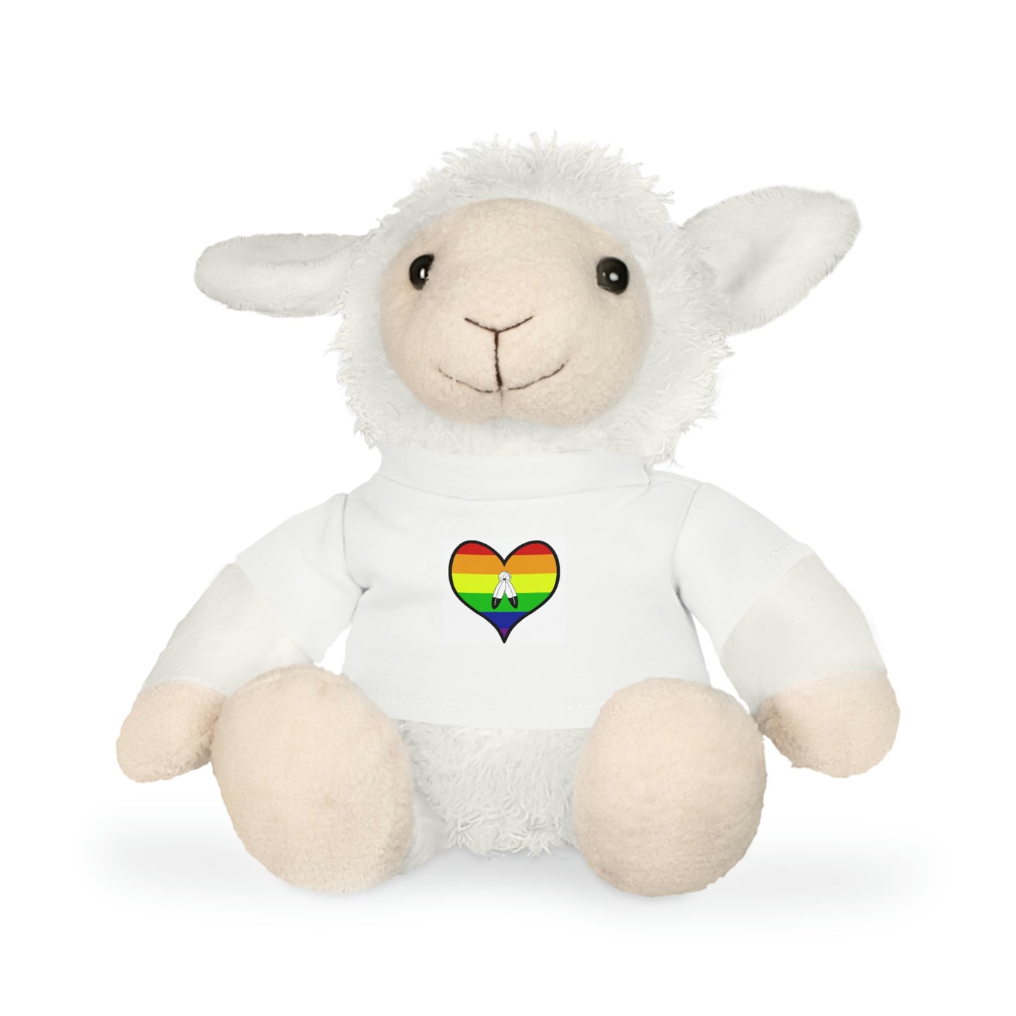 Plush Toys with Two-Spirit Flag T-Shirt