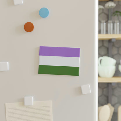 Button Magnet, Genderqueer Pride Flag