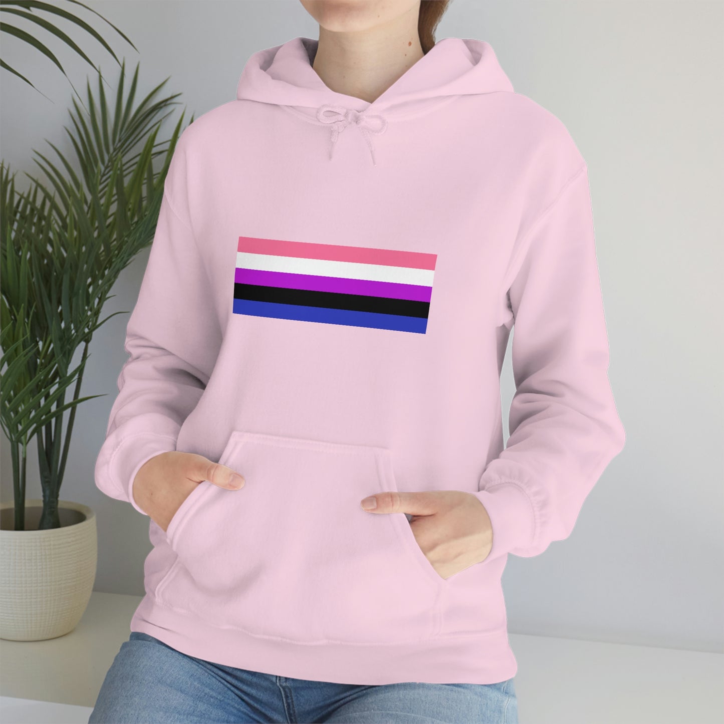 Genderfluid Flag Hooded Sweatshirt